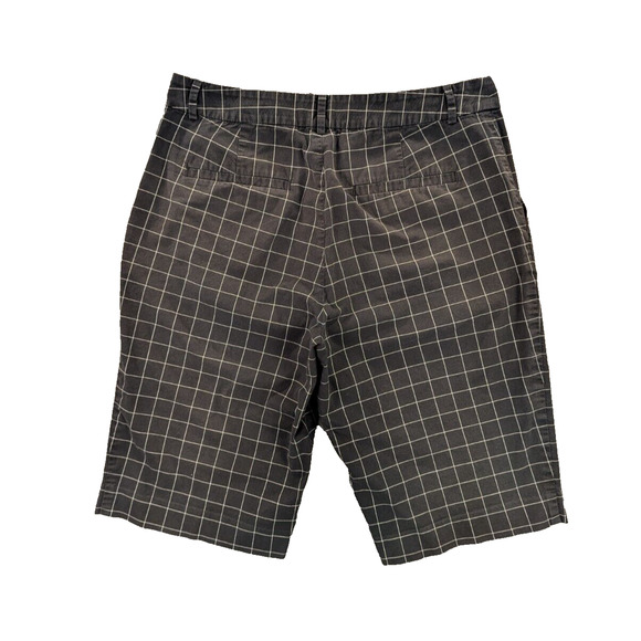 Lauren Ralph Lauren Active Shorts 8 Women's Window Pane Bermuda Cotton Blend - Picture 2 of 9